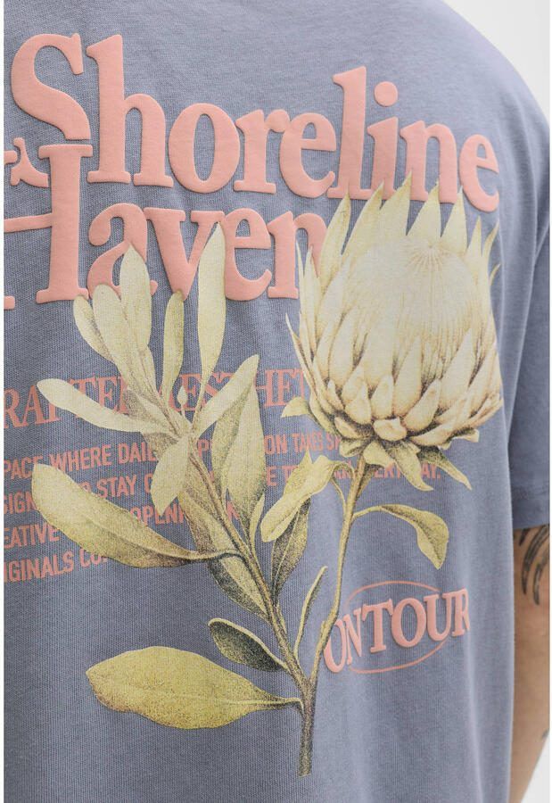 JACK & JONES ORIGINALS relaxed T-shirt met backprint lavendel - Foto 2