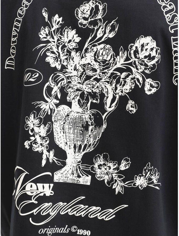 JACK & JONES ORIGINALS relaxed T-shirt met backprint zwart - Foto 2