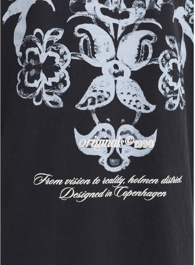 JACK & JONES ORIGINALS relaxed T-shirt met backprint zwart - Foto 2