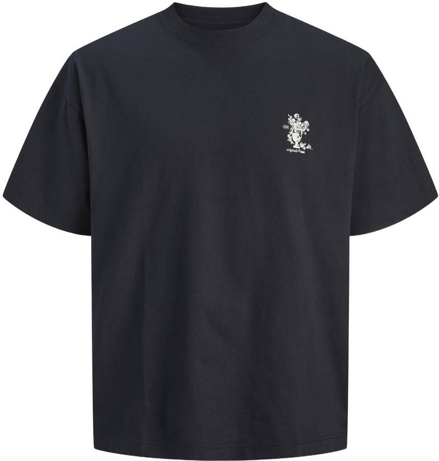 JACK & JONES ORIGINALS relaxed T-shirt met backprint zwart - Foto 2