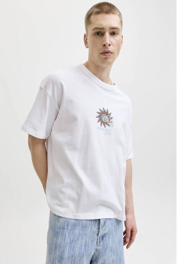 Jack & jones T-shirt met labelprint en ronde hals - Foto 3