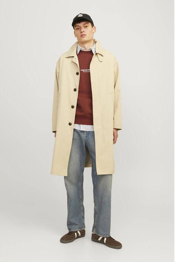 JACK & JONES ORIGINALS sweater JORVESTERBRO met printopdruk brandy brown - Foto 2