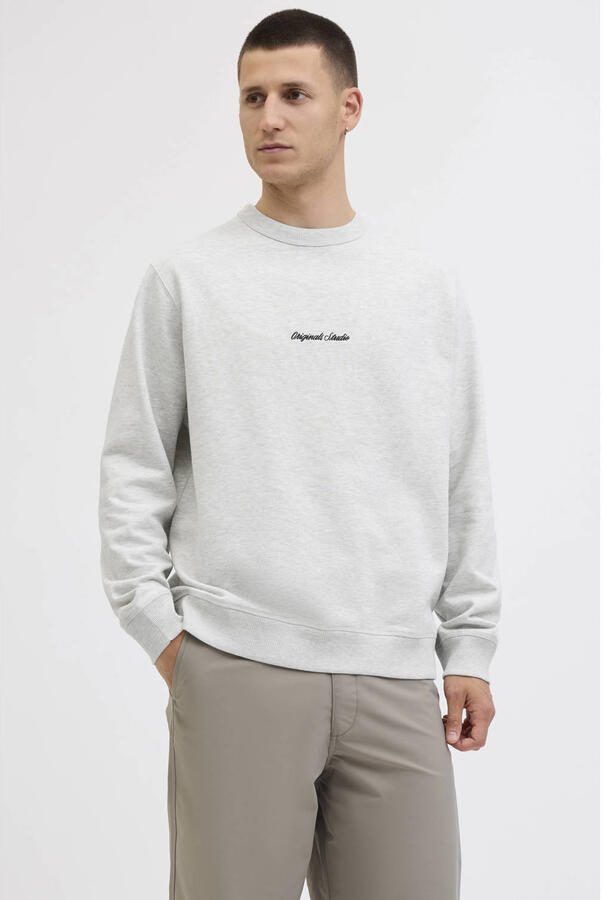 Jack & jones Sweatshirt met ronde hals en labelstitching - Foto 2