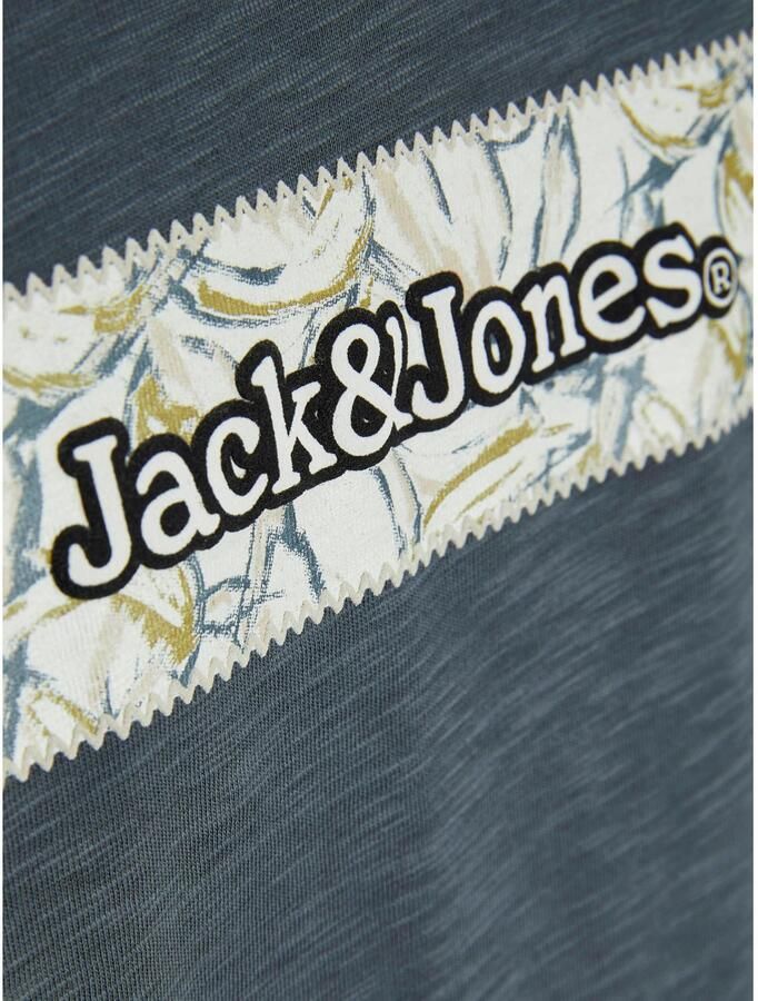 Jack & jones T-shirt met labelprint model 'SPLIT' - Foto 3