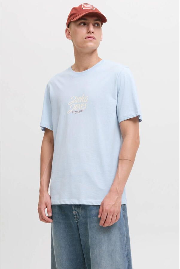 Jack & jones T-shirt met labelprint model 'TAVIRA' - Foto 3