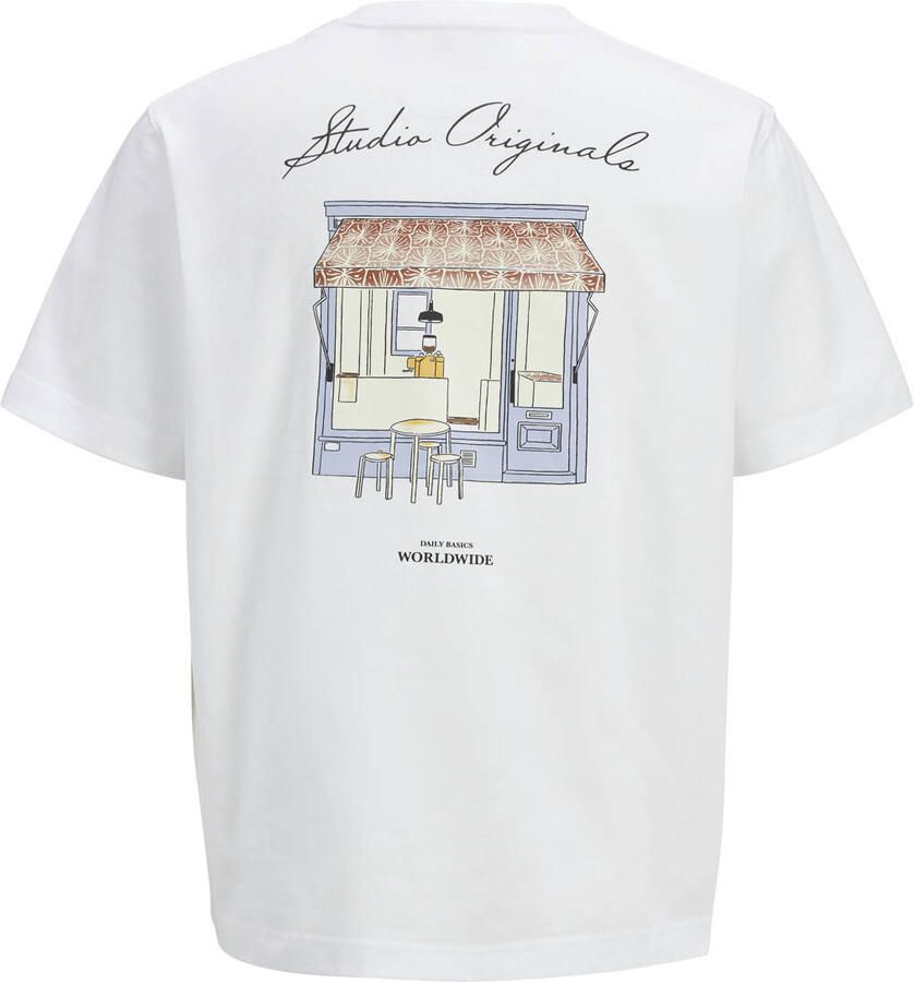 Jack & Jones T-shirt JORISLINGTON BACK TEE SS CREW NECK SN