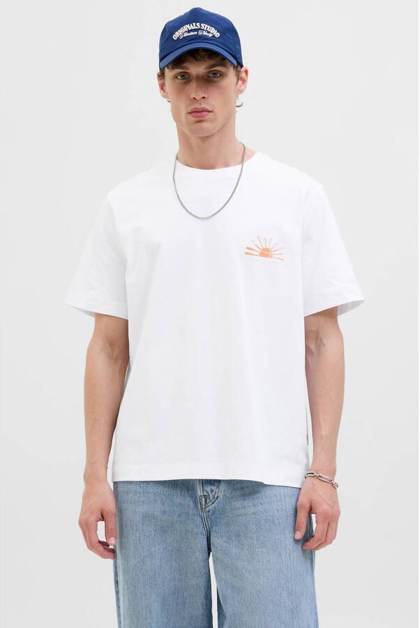 Jack & jones Originals Canggu Summer Picture Crew Shirt Heren - Foto 3