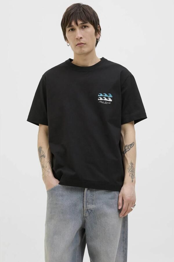 Jack & jones Originals Canggu Summer Picture Crew Shirt Heren - Foto 3