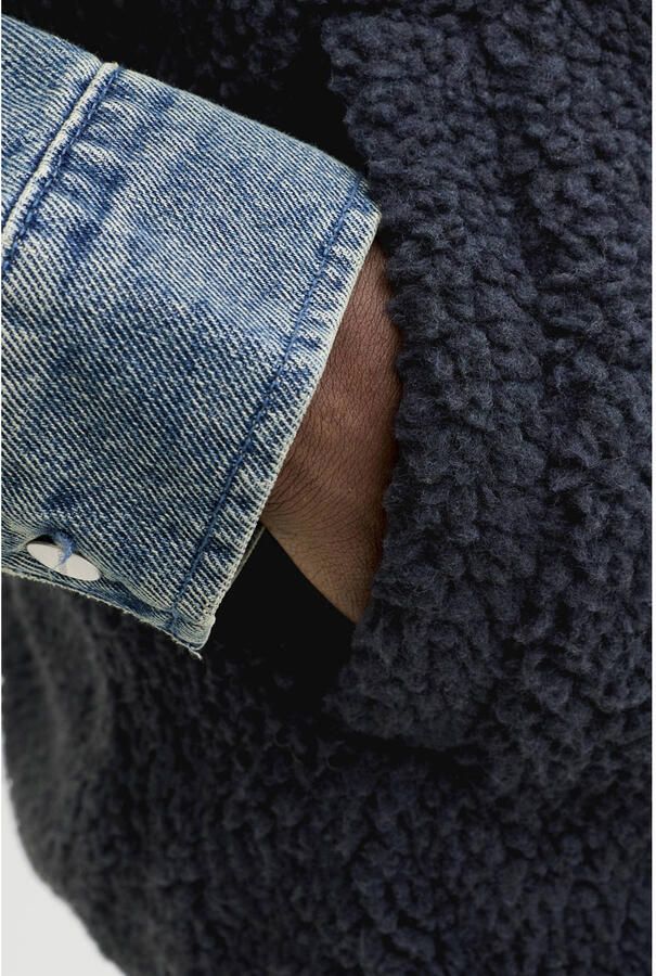 JACK & JONES ORIGINALS teddy bodywarmer donkerblauw - Foto 3