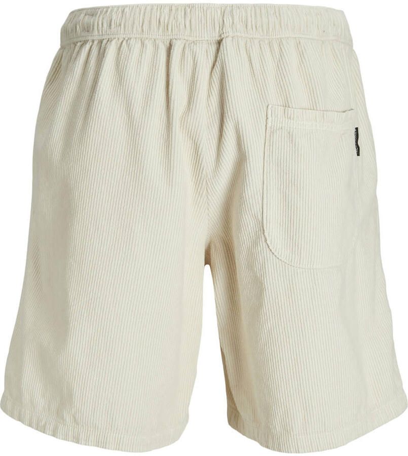 Jack & jones Korte regular fit rok van corduroy met elastische band model 'BILL'