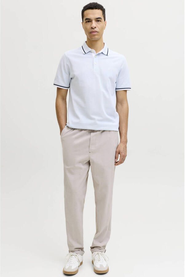 JACK & JONES PANTS STUDIO JPSTACE tapered casual broek beige - Foto 2