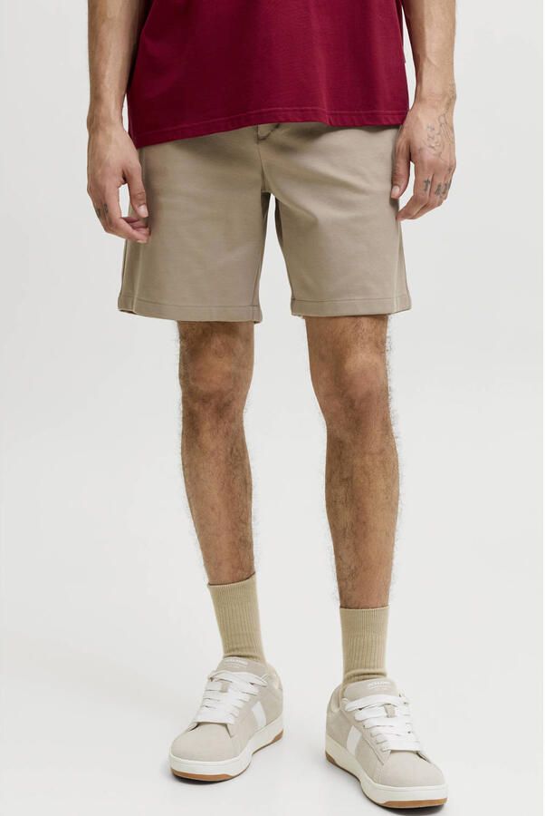 JACK & JONES PANTS STUDIO JPSTACE tapered casual short beige