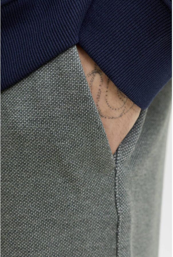 JACK & JONES PANTS STUDIO JPSTACE tapered casual short groen - Foto 3