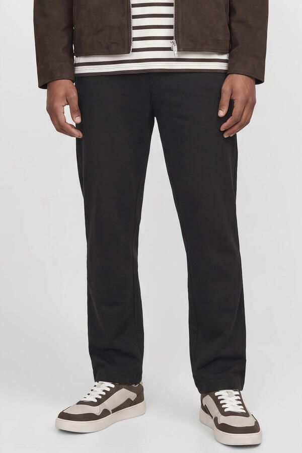 JACK & JONES PANTS STUDIO JPSTBILL wide leg joggingbroek zwart