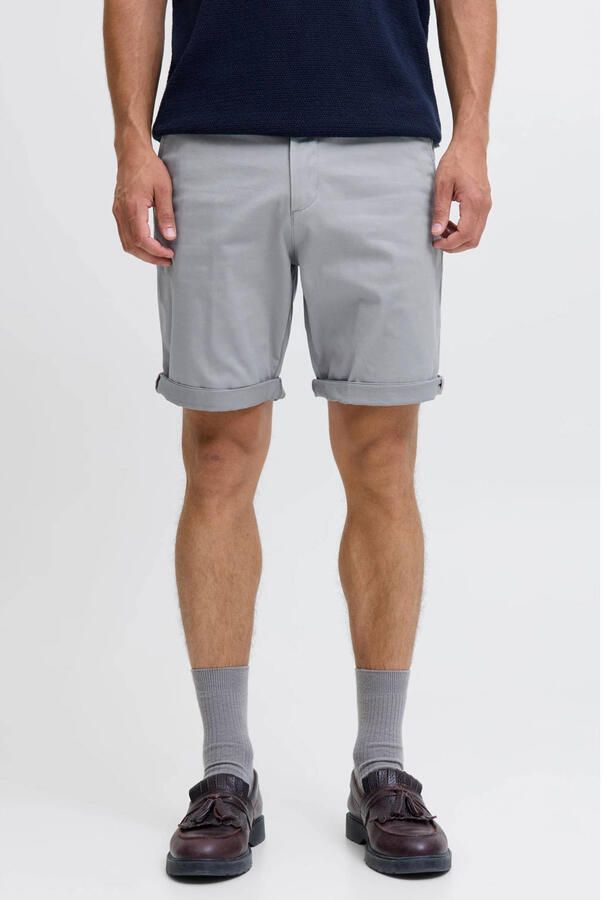 JACK & JONES PANTS STUDIO regular fit chino short JPSTBOWIE ultimate grey