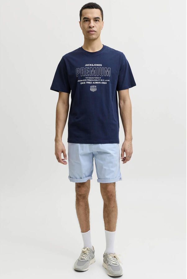 JACK & JONES PANTS STUDIO JPSTBOWIE regular chino short lichtblauw - Foto 3
