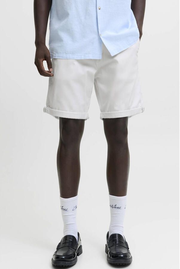 Jack & jones Bowie Solid Chinoshorts Stijlvol Comfort White Heren
