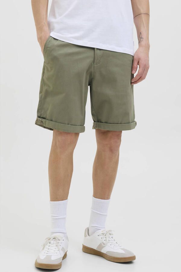 JACK & JONES PANTS STUDIO regular fit chino short JPSTBOWIE deep lichen green