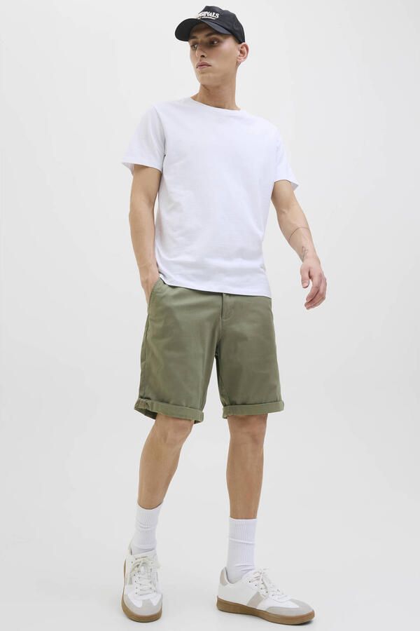 JACK & JONES PANTS STUDIO regular fit chino short JPSTBOWIE deep lichen green - Foto 2