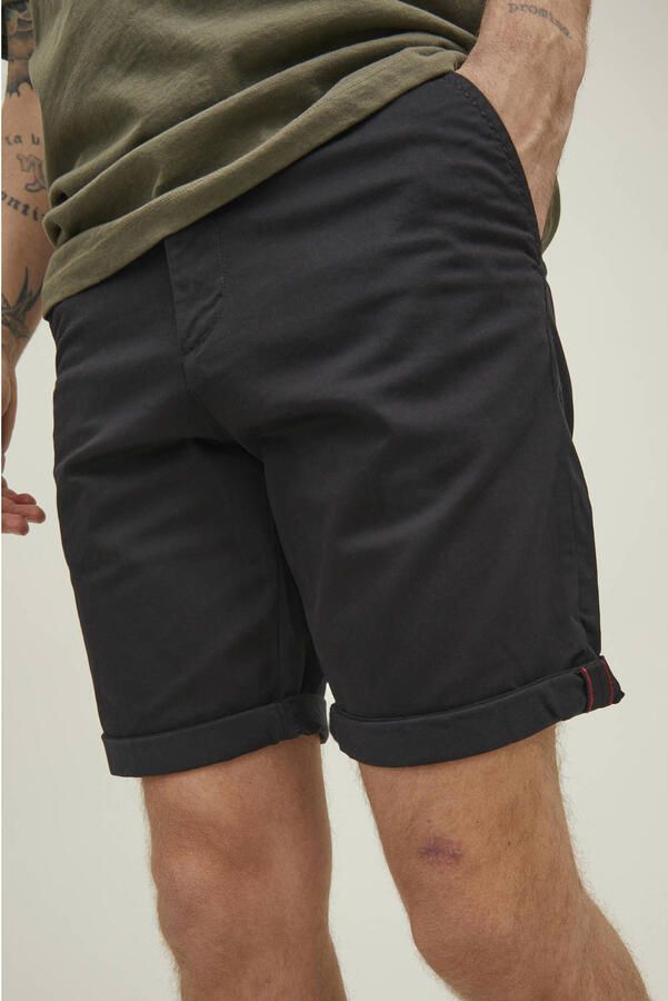 JACK & JONES JEANS INTELLIGENCE regular fit chino short Bowie zwart