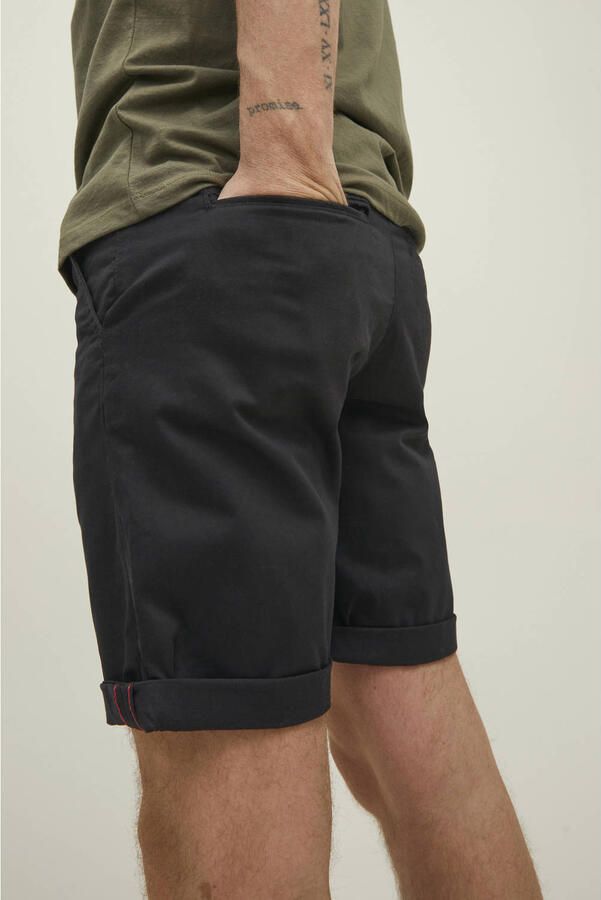 JACK & JONES JEANS INTELLIGENCE regular fit chino short Bowie zwart - Foto 2