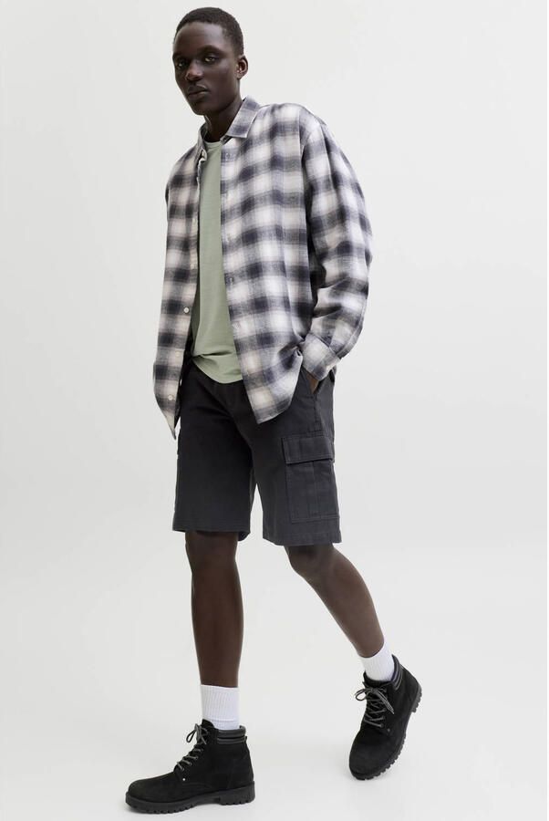 JACK & JONES PANTS STUDIO JPSTCOLE relaxed cargo short zwart - Foto 2