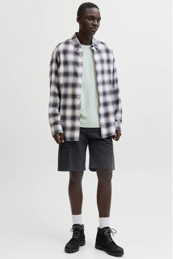 JACK & JONES PANTS STUDIO JPSTCOLE relaxed cargo short zwart - Foto 3