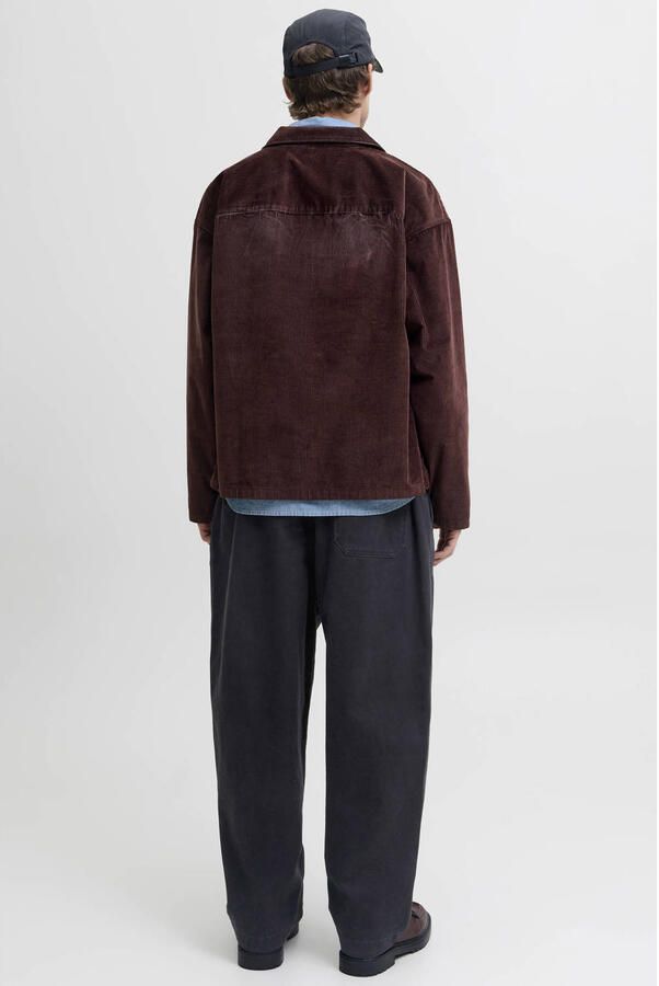JACK & JONES PANTS STUDIO JPSTEVAN barrel casual broek zwart - Foto 3