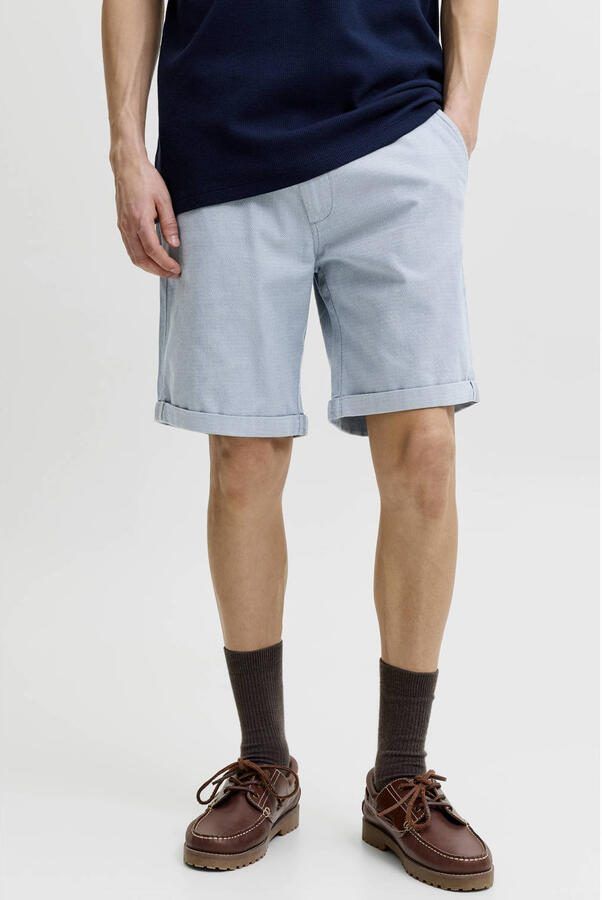 JACK & JONES PANTS STUDIO JPSTFURY regular chino short blauw