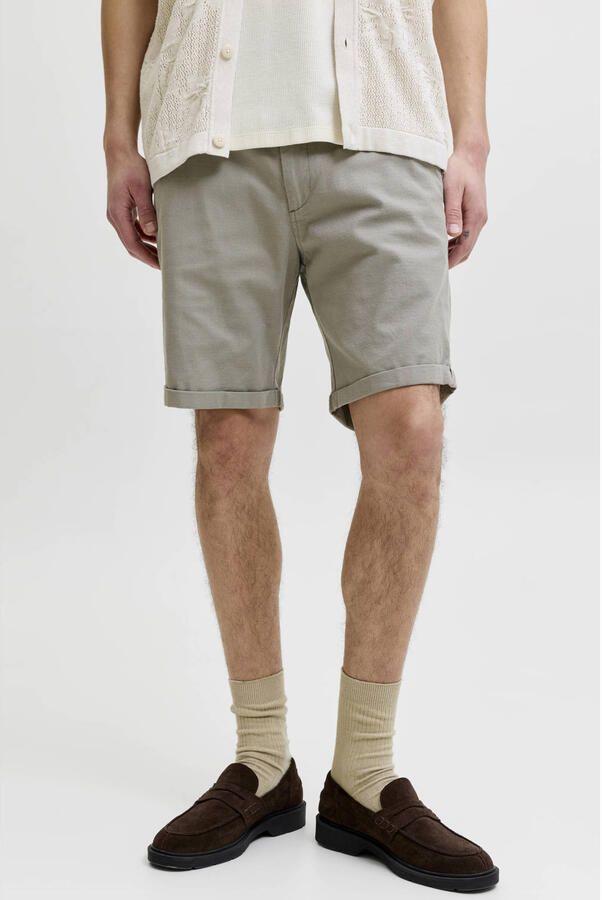 JACK & JONES PANTS STUDIO JPSTFURY regular chino short groen