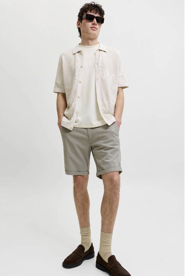 JACK & JONES PANTS STUDIO JPSTFURY regular chino short groen - Foto 2