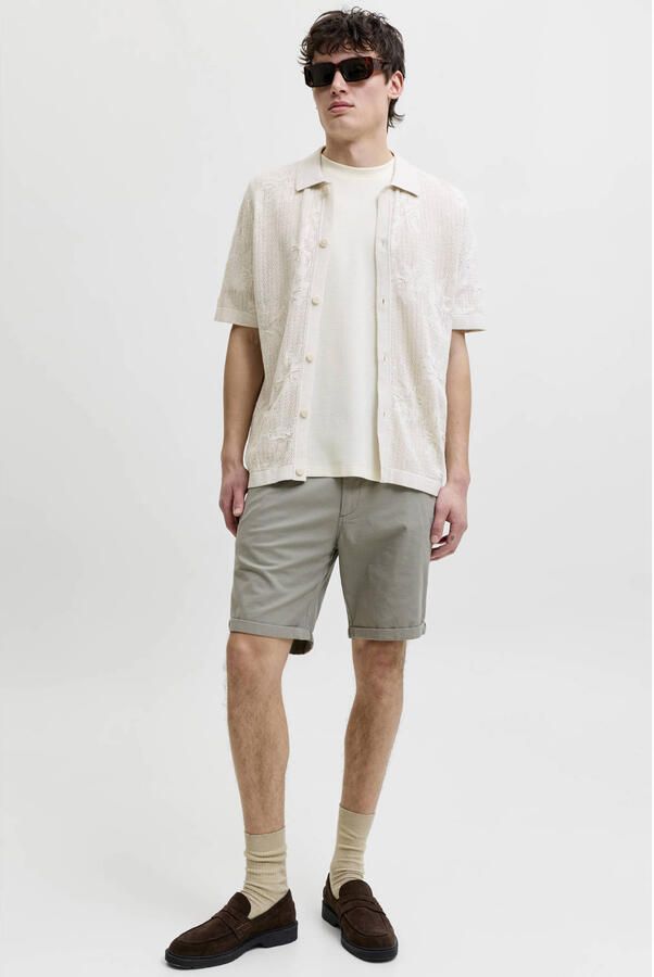 JACK & JONES PANTS STUDIO JPSTFURY regular chino short groen - Foto 3