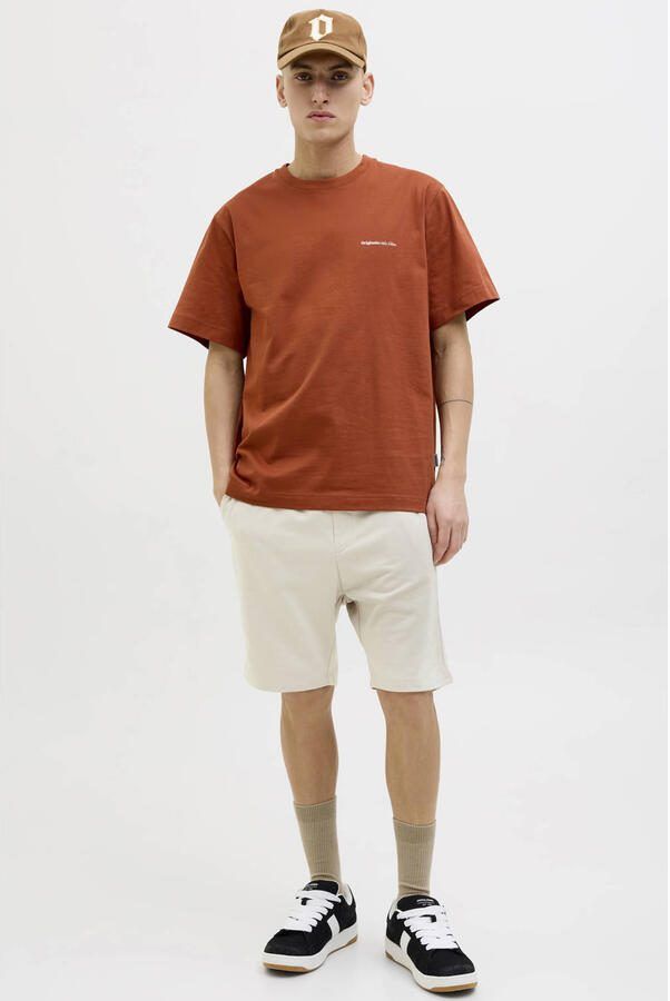 JACK & JONES PANTS STUDIO JPSTGORDON BRADLEY regular sweatshort beige - Foto 2