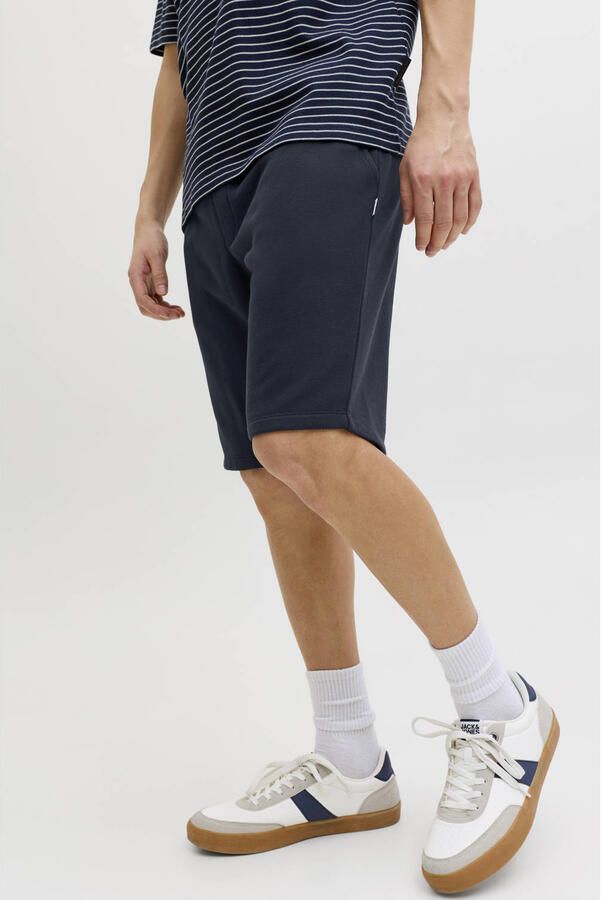JACK & JONES PANTS STUDIO JPSTGORDON BRADLEY regular sweatshort donkerblauw - Foto 3
