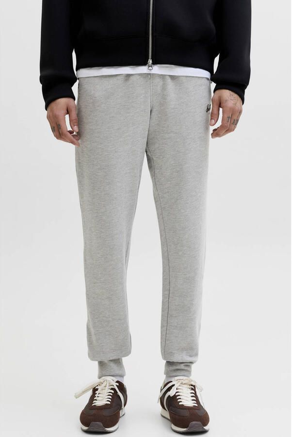 JACK & JONES PANTS STUDIO JPSTGORDON regular joggingbroek grijs