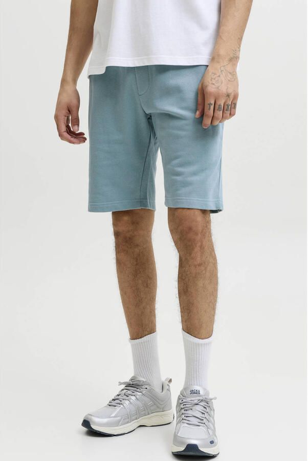 JACK & JONES PANTS STUDIO JPSTGORDON regular sweatshort blauw