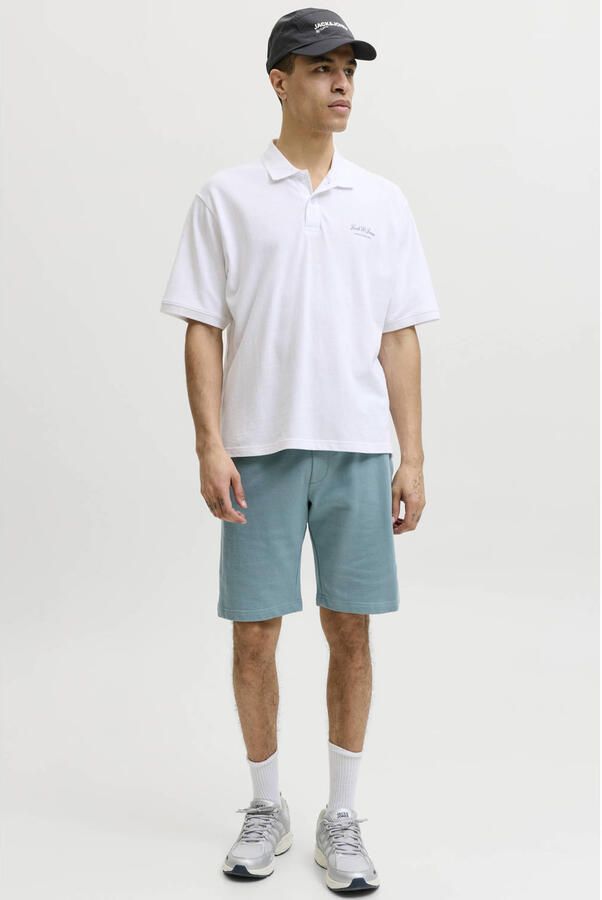 JACK & JONES PANTS STUDIO JPSTGORDON regular sweatshort blauw - Foto 2