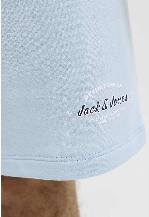JACK & JONES PANTS STUDIO JPSTGORDON regular sweatshort lichtblauw - Foto 2