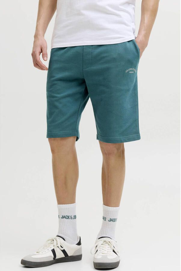 JACK & JONES PANTS STUDIO JPSTGORDON regular sweatshort petrol