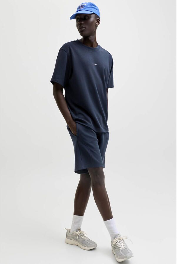 JACK & JONES PANTS STUDIO JPSTGORDON regular sweatshort donkerblauw - Foto 2