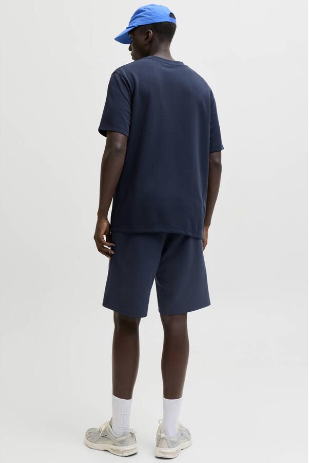 JACK & JONES PANTS STUDIO JPSTGORDON regular sweatshort donkerblauw - Foto 3