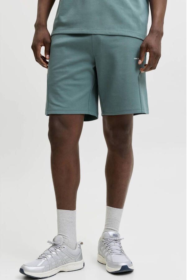 JACK & JONES PANTS STUDIO JPSTGORDON regular sweatshort groen