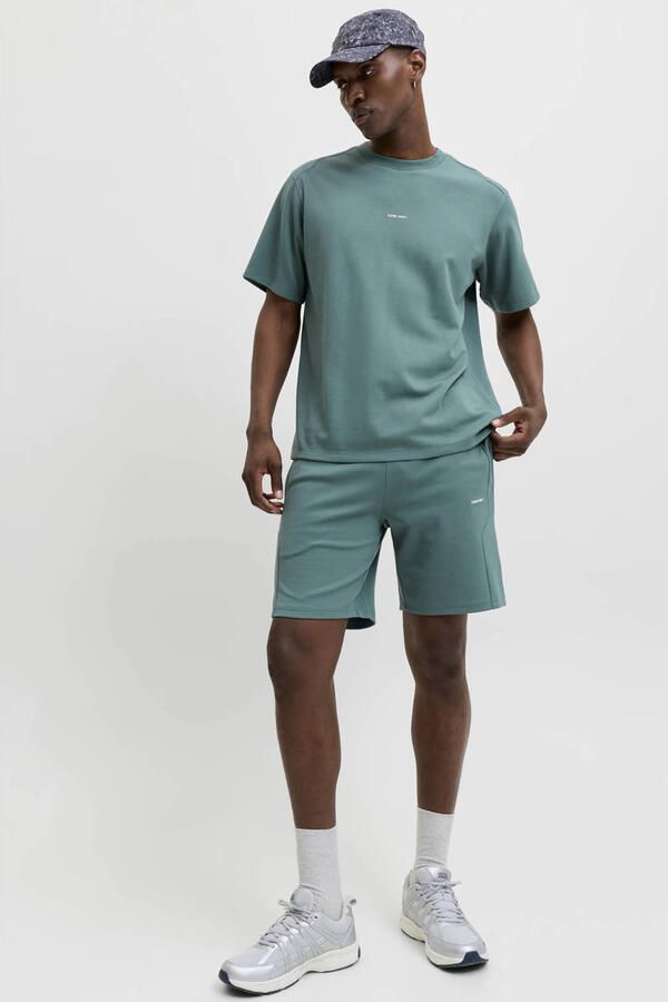 JACK & JONES PANTS STUDIO JPSTGORDON regular sweatshort groen - Foto 3