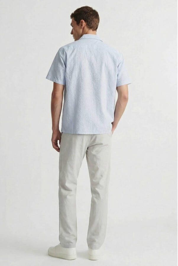 JACK & JONES PANTS STUDIO JPSTKANE relaxed casual broek met linnen beige - Foto 3