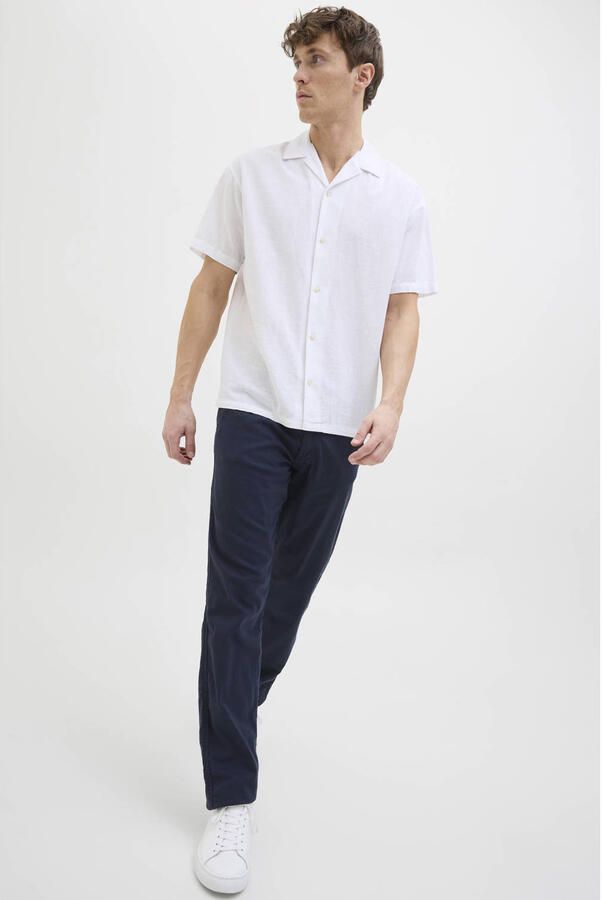 Jack & jones relaxed fit broek van mix van katoen en linnen model 'KANE' - Foto 2