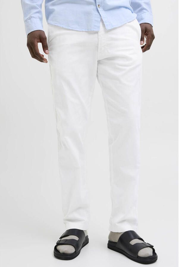 JACK & JONES PANTS STUDIO JPSTKANE relaxed casual broek met linnen - Foto 2
