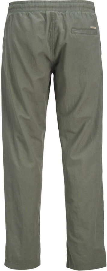 JACK & JONES PANTS STUDIO JPSTKANE relaxed casual broek met linnen olijfgroen - Foto 3
