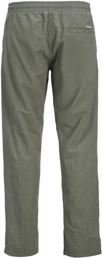 JACK & JONES PANTS STUDIO JPSTKANE relaxed casual broek met linnen olijfgroen - Foto 2