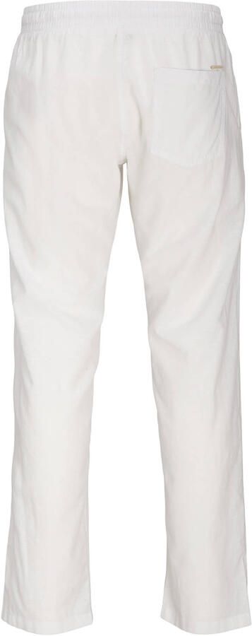 JACK & JONES PANTS STUDIO JPSTKANE relaxed casual broek met linnen wit - Foto 3