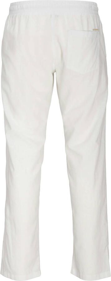 JACK & JONES PANTS STUDIO JPSTKANE relaxed casual broek met linnen wit - Foto 3